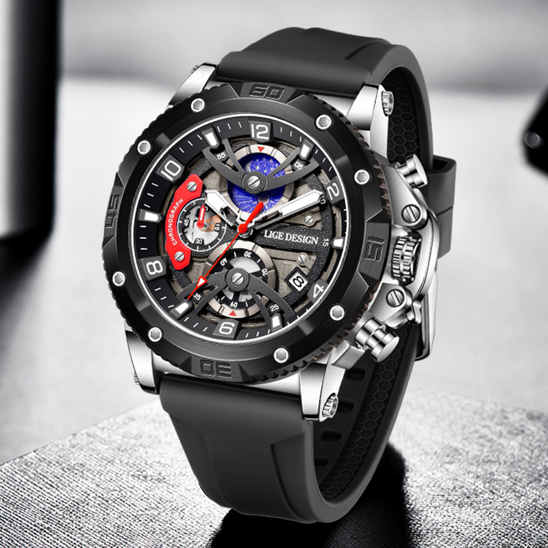 LIGE Top Brand Luxury Men Watc - Outdoor Sport Smart Watch review and price