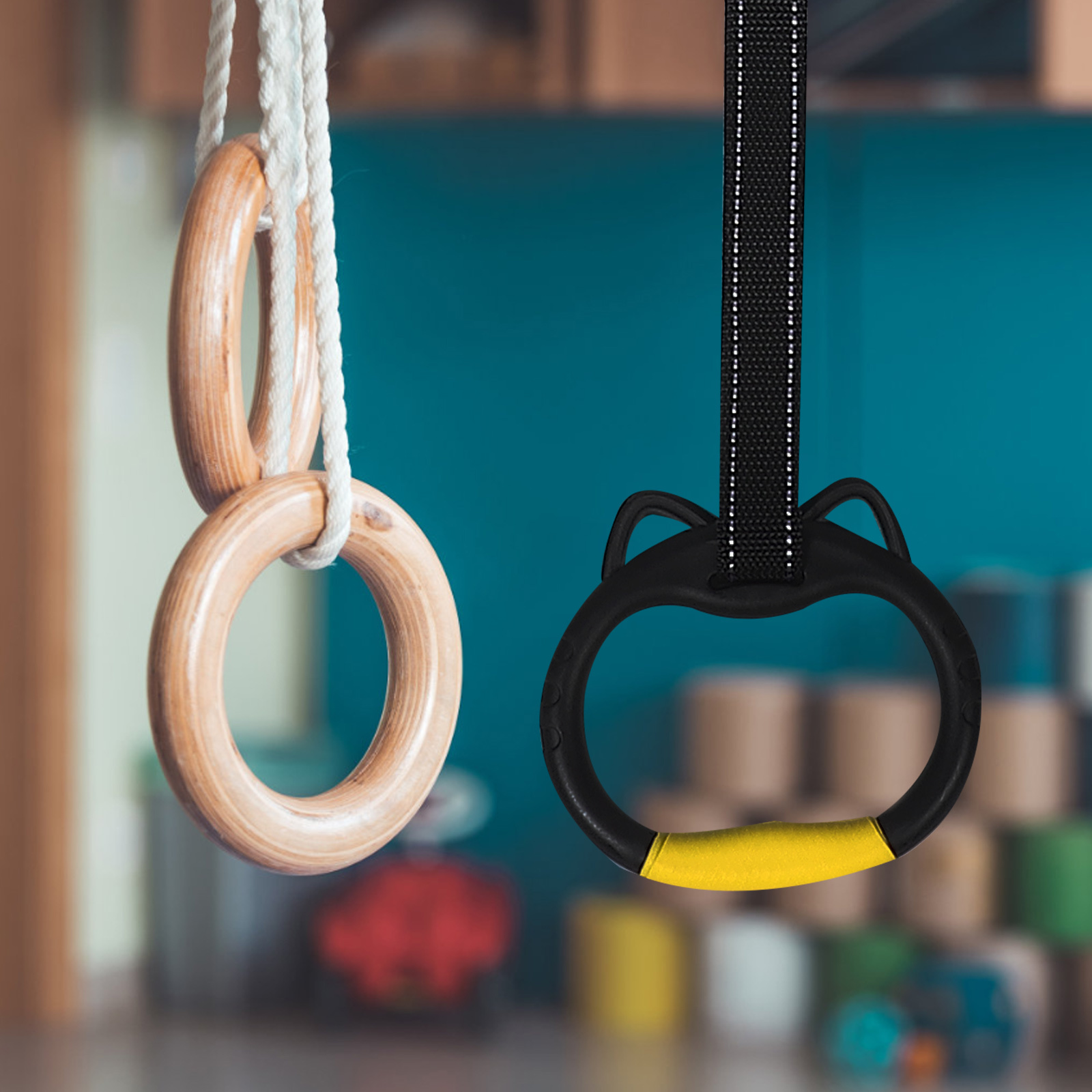 1 set 1 Set Gymnastics Rings F - Outdoor Sport Bar review and price