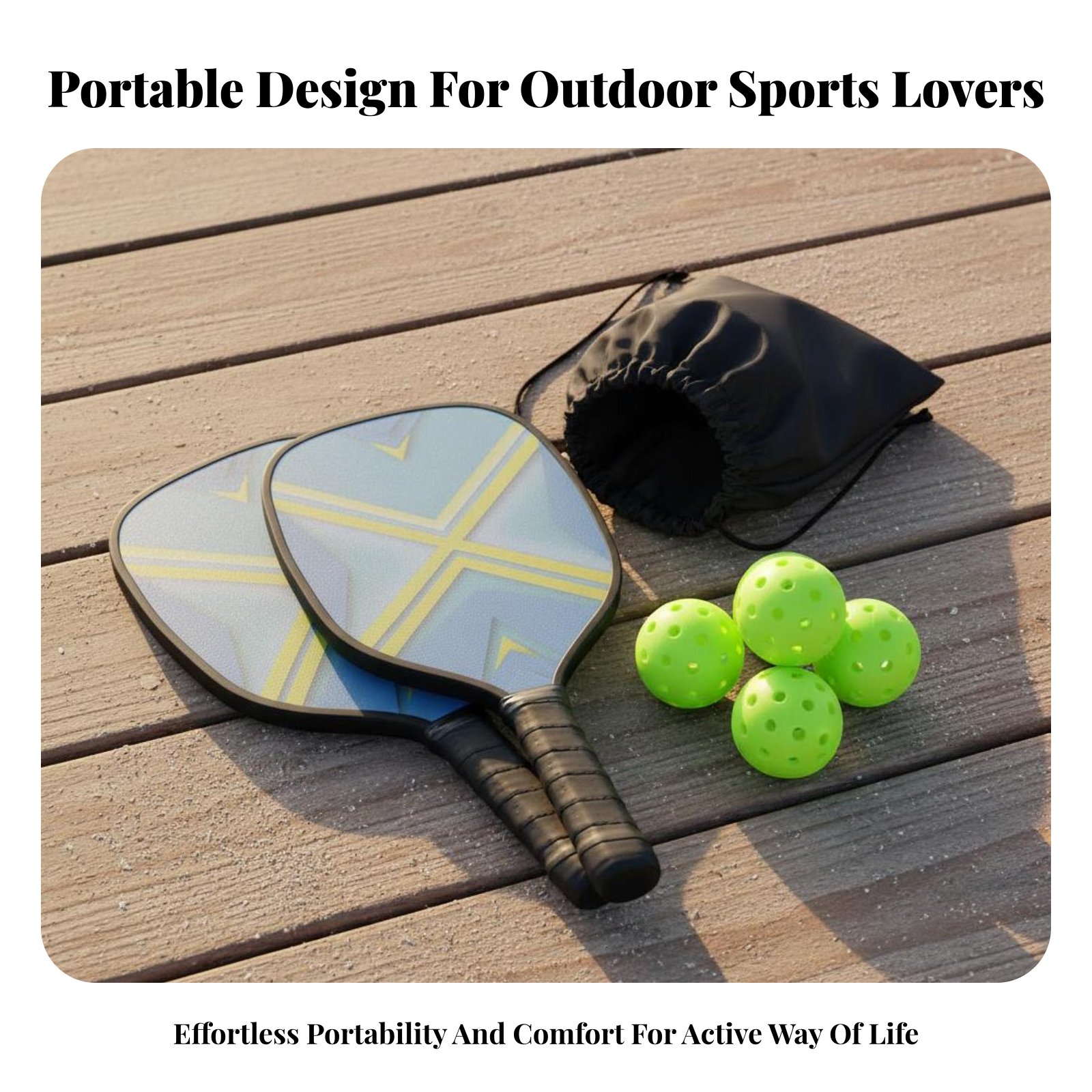 Wooden Pickleball Paddle Set P - Outdoor Sports Center review and price