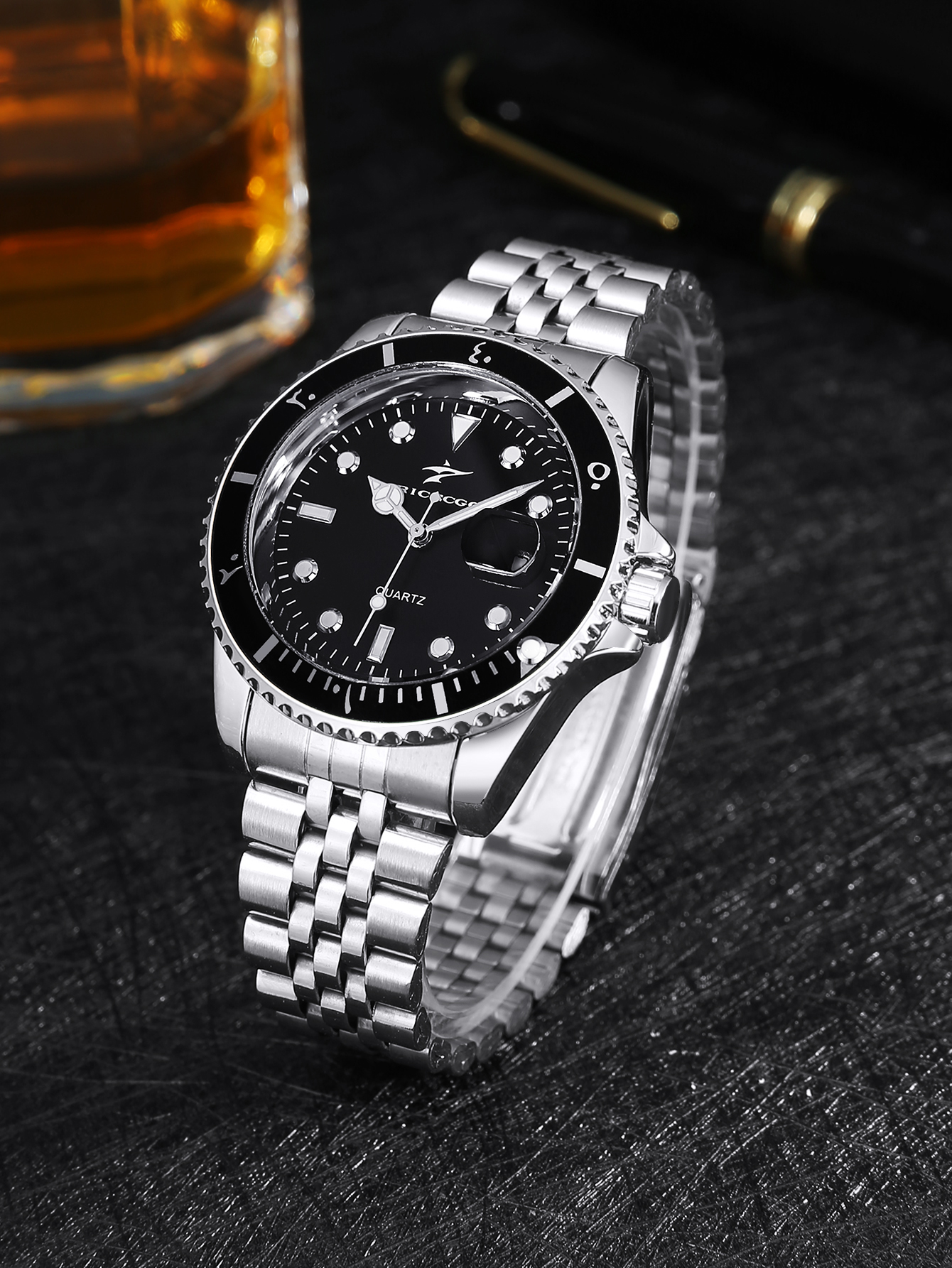 RICECGO Men's Steel Strip Quar - Outdoor Sport Smart Watch review and price