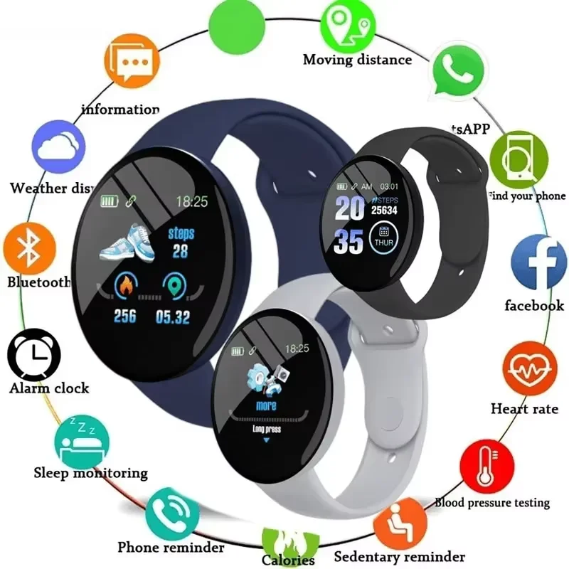 Children D18 Smartwatch Square - Outdoor Sport Smart Watch review and price