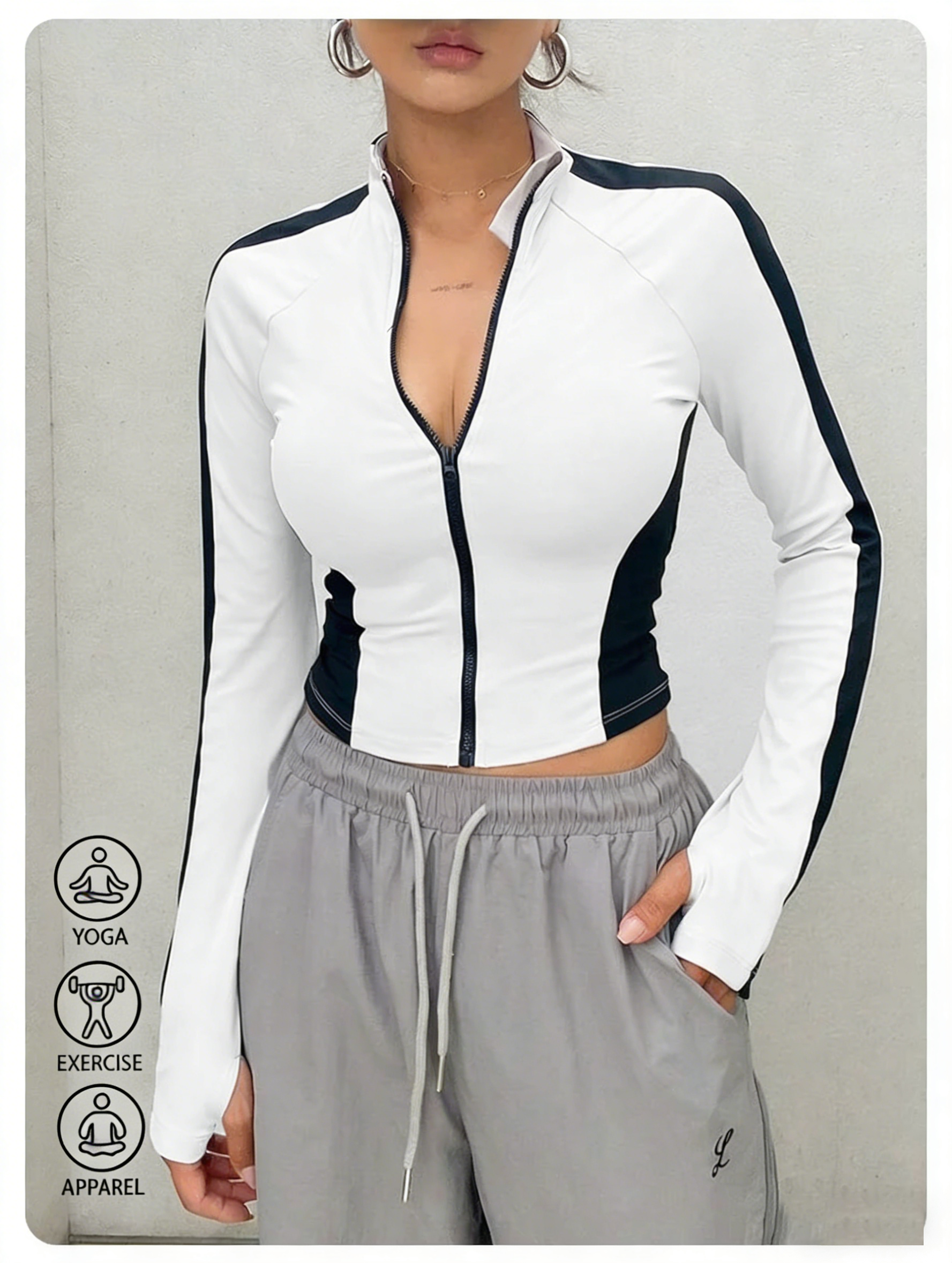 Yoga Clothes Stand Up Collar J - Outdoor Sports review and price