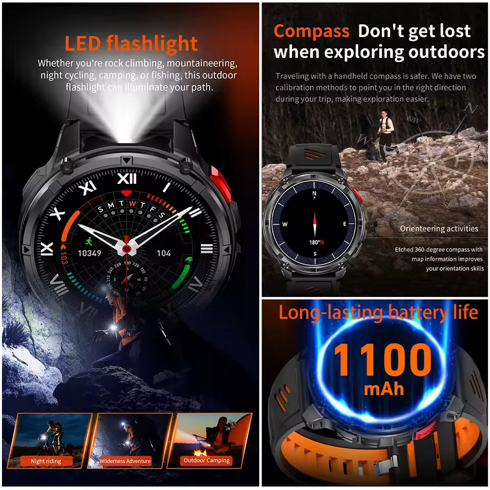2026 New T-Rex3 Pro 1100mAh Ba - Outdoor Sport Smart Watch review and price