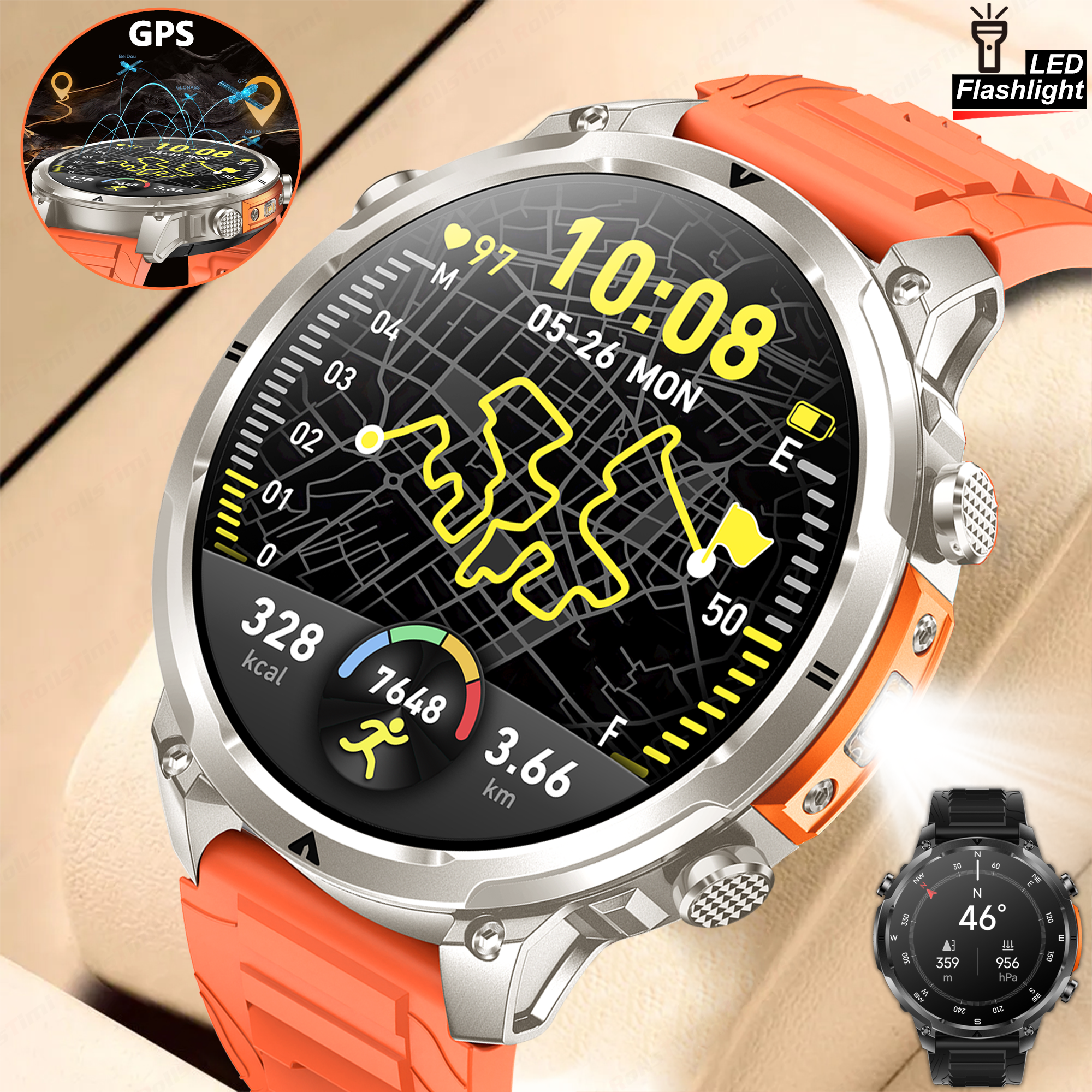 Outdoor GPS Sports Smart Watch - Outdoor Sport Smart Watch review and price