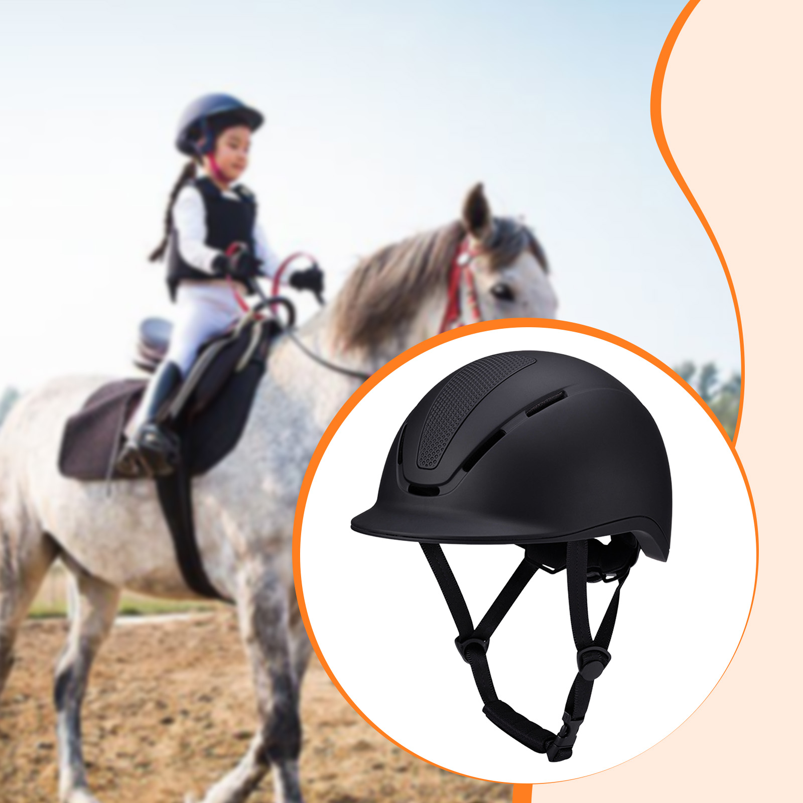 Adjustable Equestrian Helmet w - Equestrian Helmet review and price