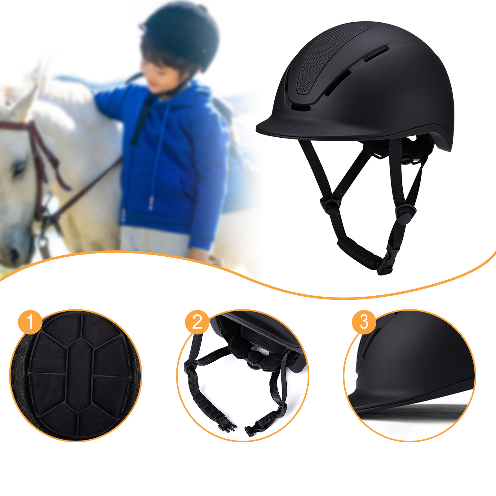 Adjustable Equestrian Helmet w - Equestrian Helmet review and price