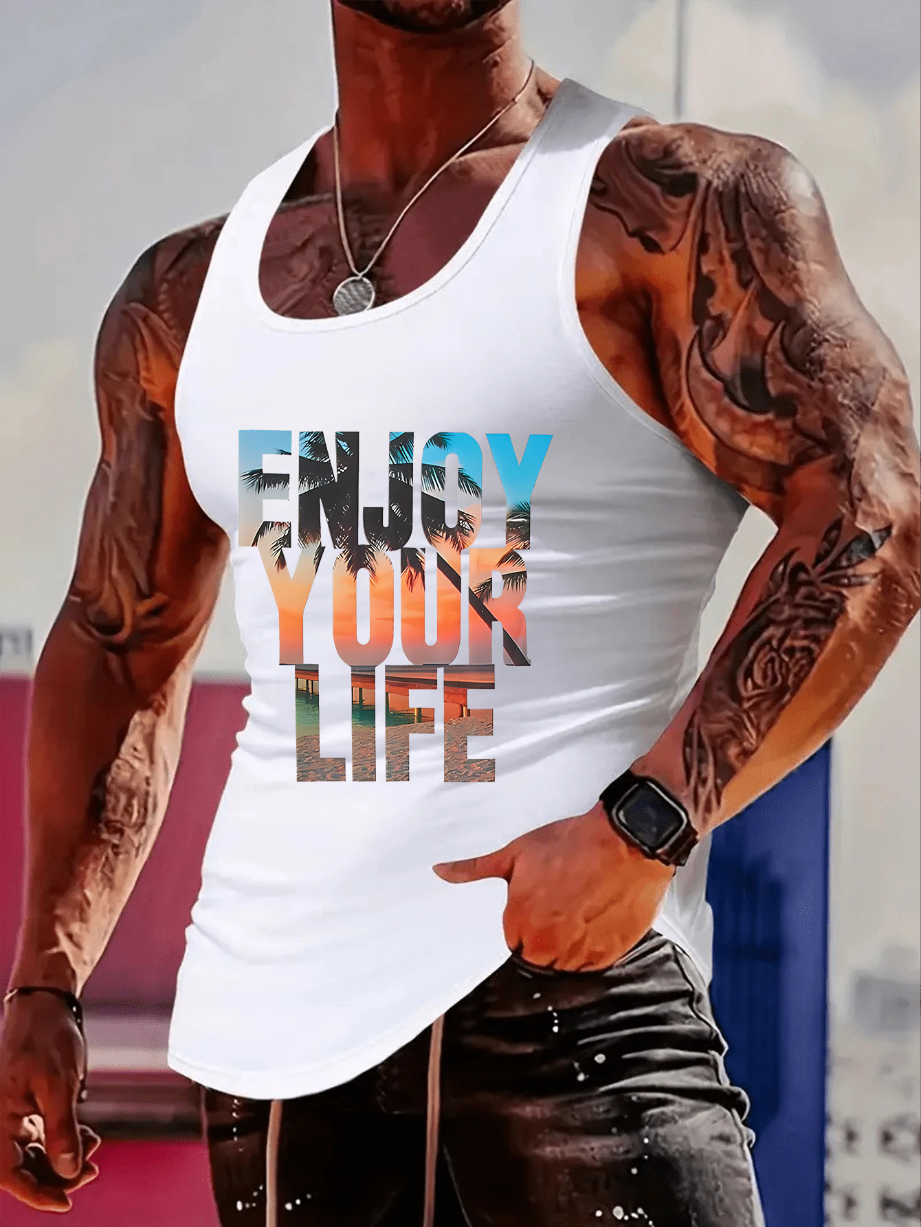 Fashionable trend muscular man - Outdoor Sports review and price