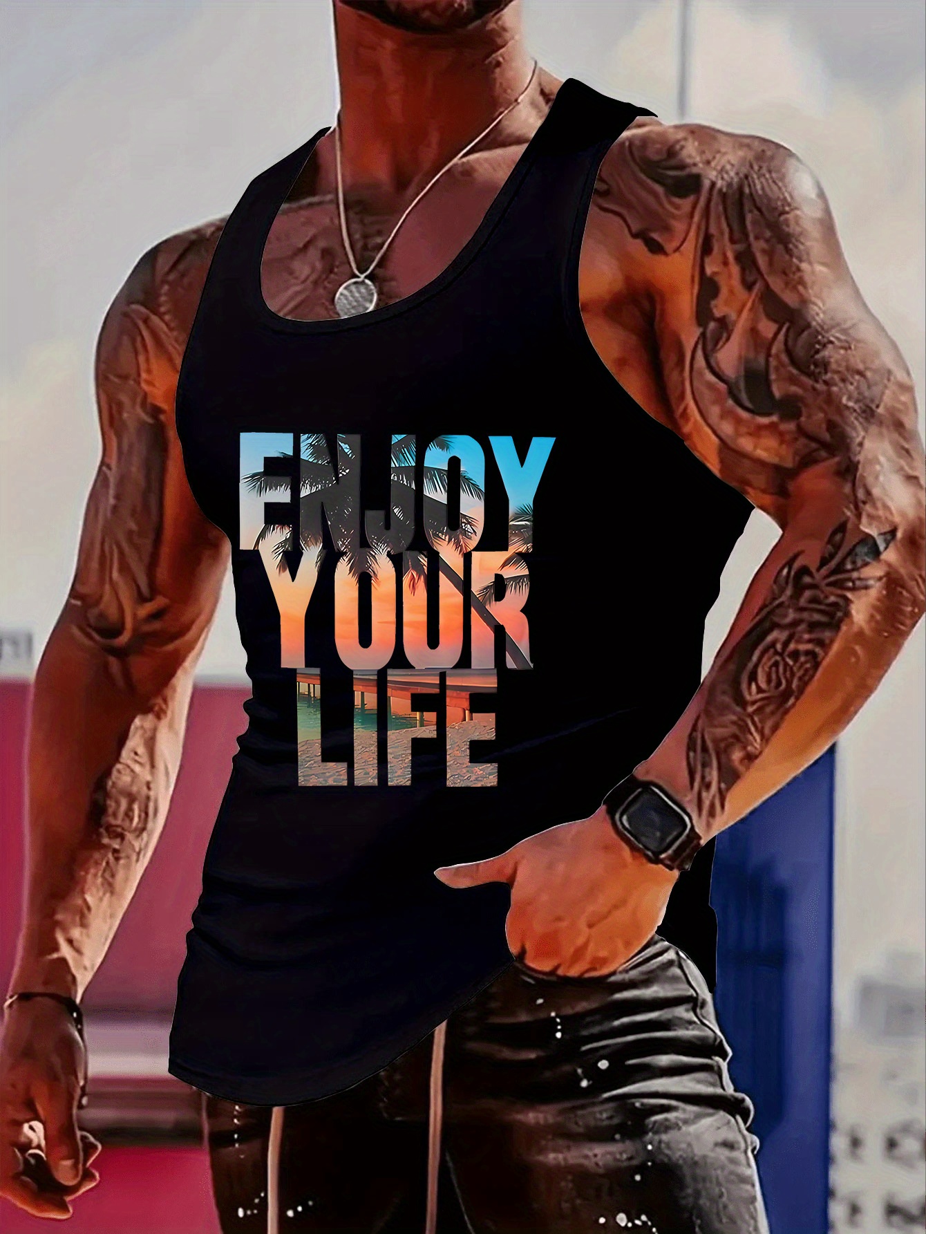 Fashionable trend muscular man - Outdoor Sports review and price