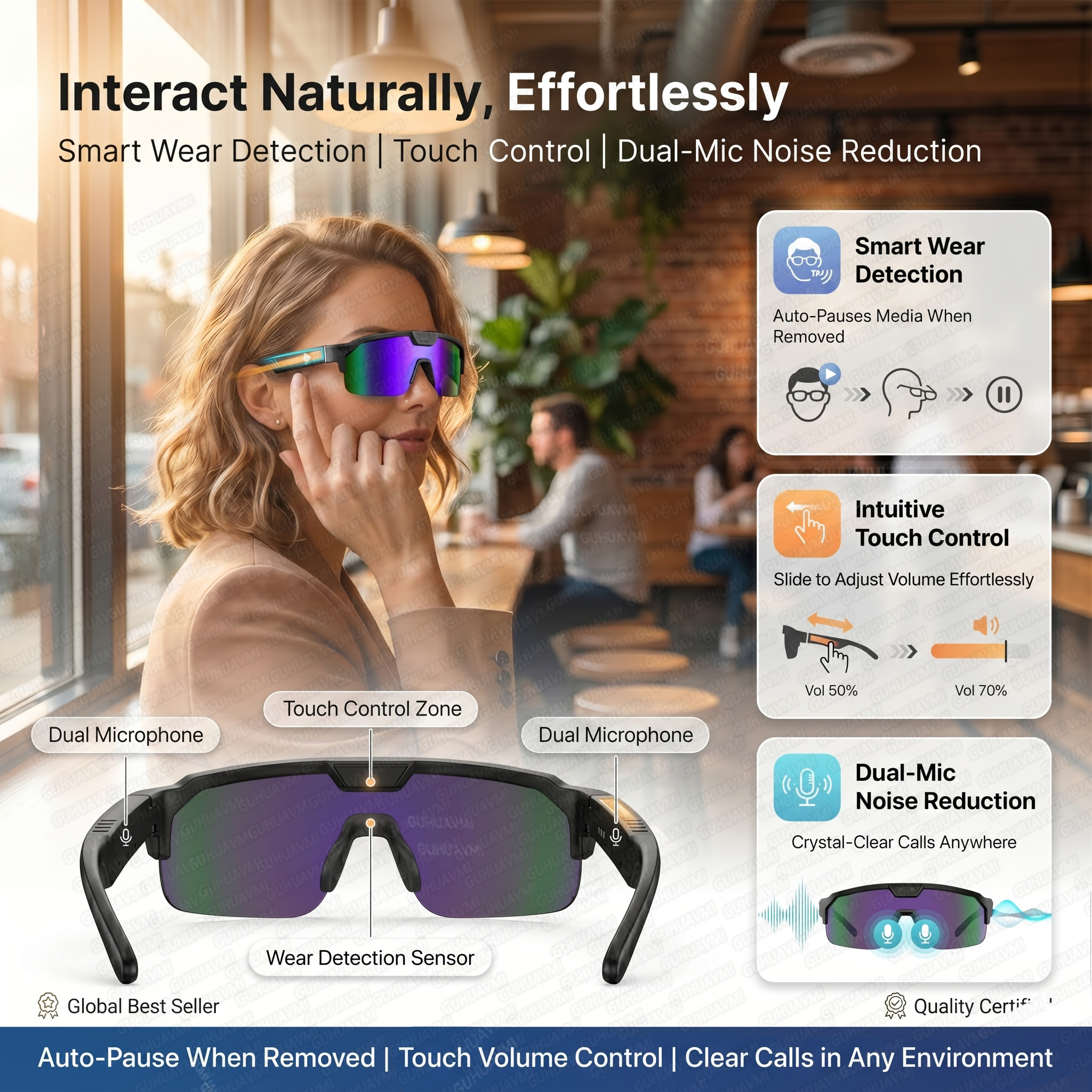 Smart Glasses with 4K HD Anti- - Outdoor Sport Camera review and price