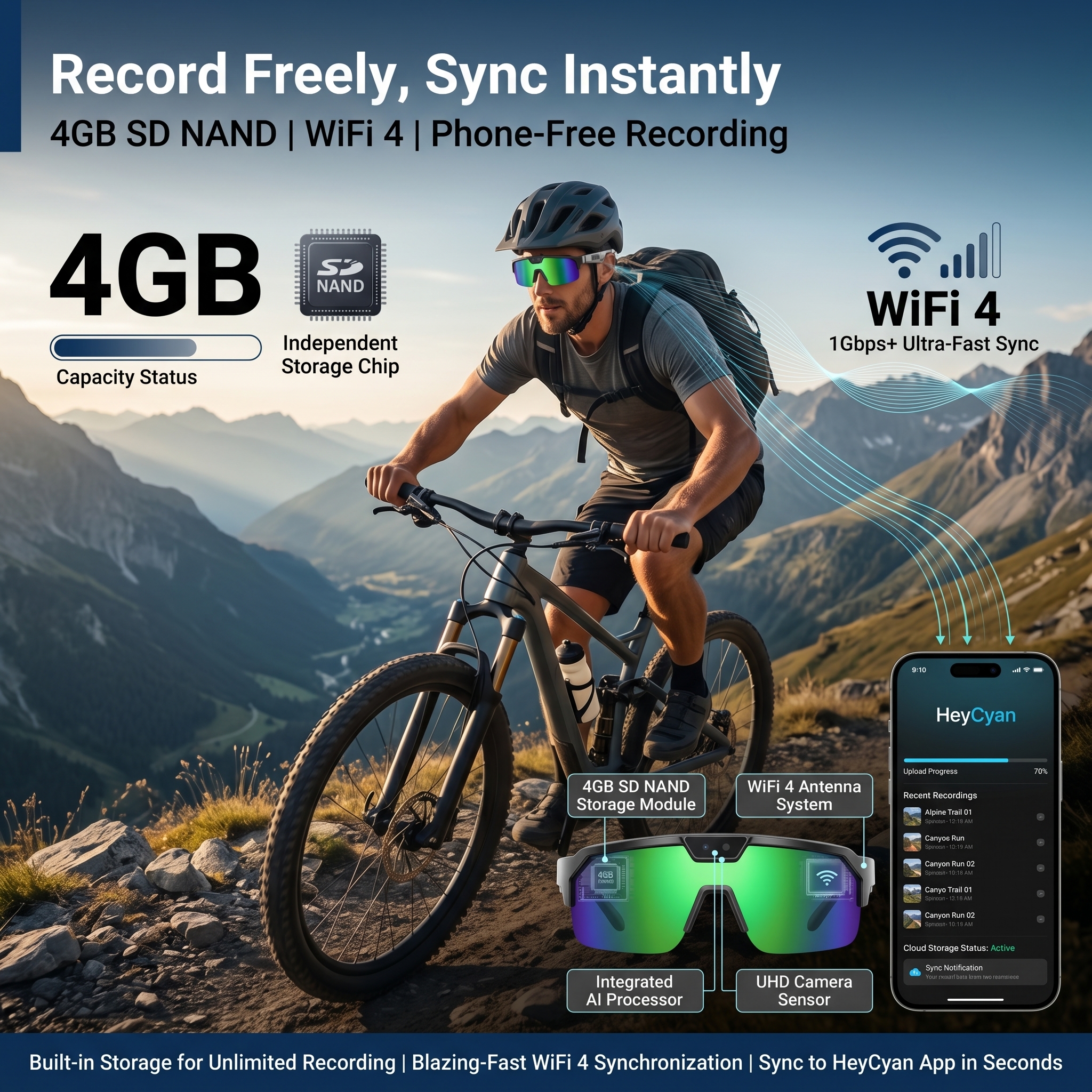 Smart Glasses with 4K HD Anti- - Outdoor Sport Camera review and price